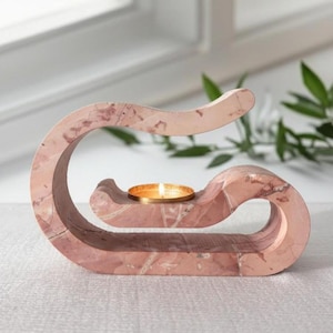 Eterisk oljediffusor tillverkad av Jerusalemsten, skulpturalt värmeljus för aromaterapi, presentset