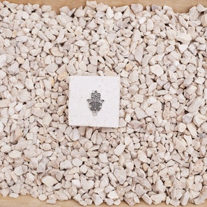 Jerusalem Hamsa Charm Made From Jerusalem Stone