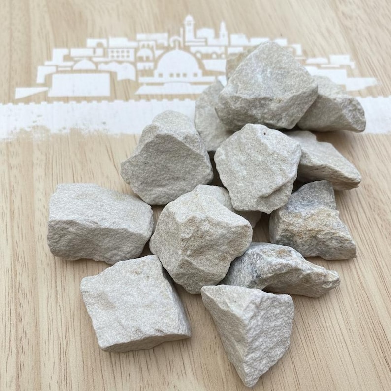 Jewish Rocks Memorial Stones From Jerusalem, Set of 10, Raw Natural Grave Stones for ...