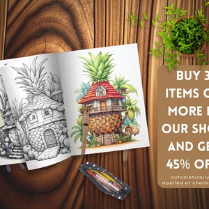 Pineapple House Coloring Pages Printable Tropical Paradise Coloring ...
