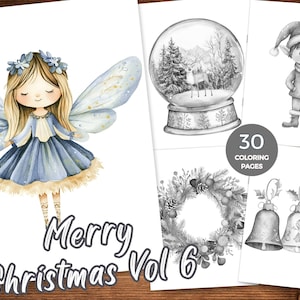Christmas Classic coloring Pages Christmas themed item coloring sheets Christmas Printable Coloring Pages Christmas grayscale coloring book