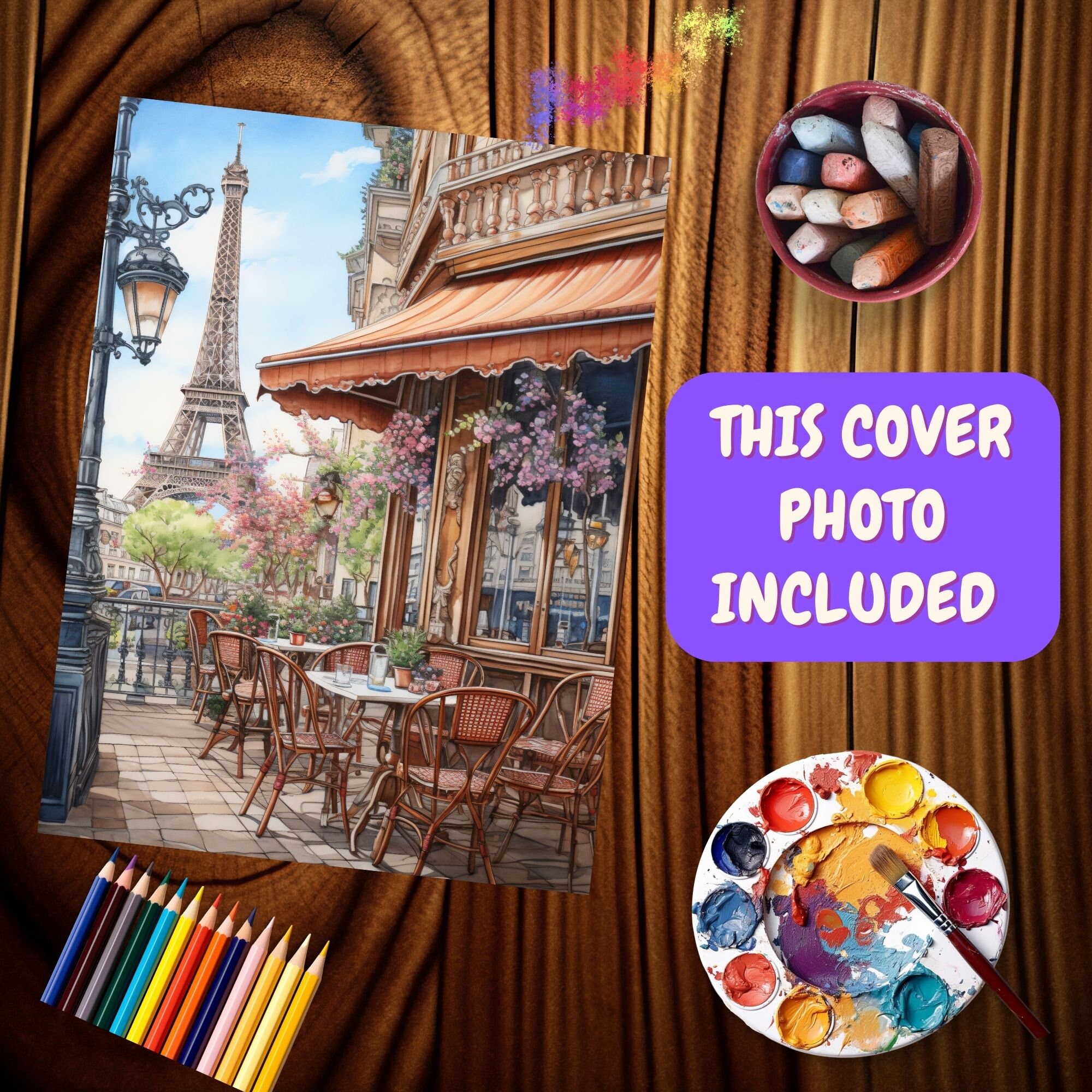 Coloring Book Cafe Coloring Pages Cafe' Shop in Paris Coffee Shop ...