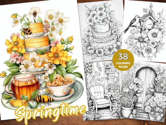 Printable Coloring Pages for Spring Coloring Pages Printable Spring Adult Coloring Pages Spring Coloring Sheets Easter Coloring Book
