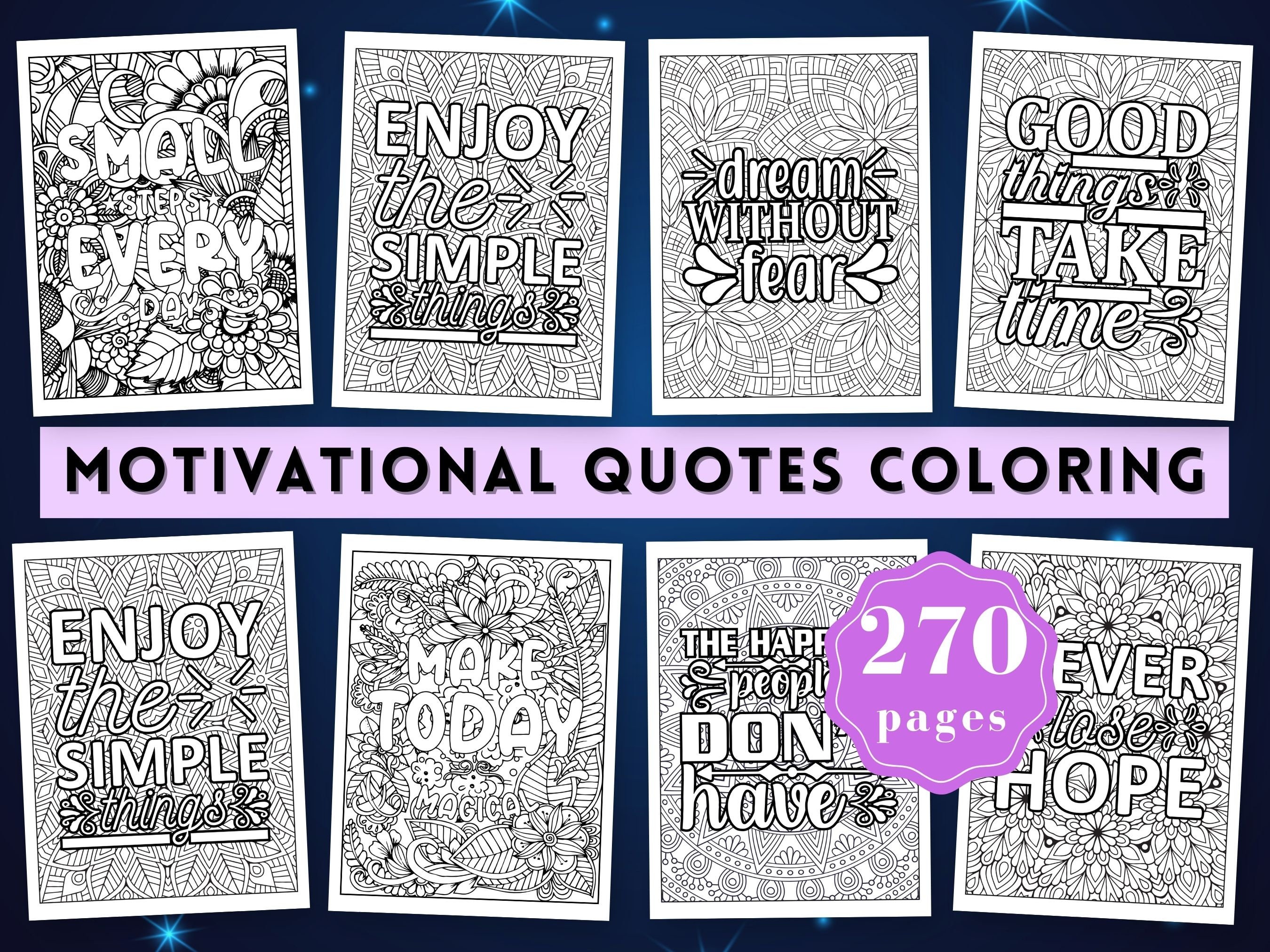 Motivational Quotes Printable Stickers Bundle, Positive Vibes Vinyl Sticker,  Inspirational Stickers, Laptop Print and Cut Cricut Stickers 