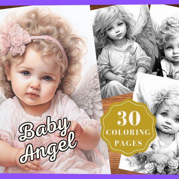 Digital Download Angel Coloring Page Etsy digital-download-angel-coloring-page-etsy
