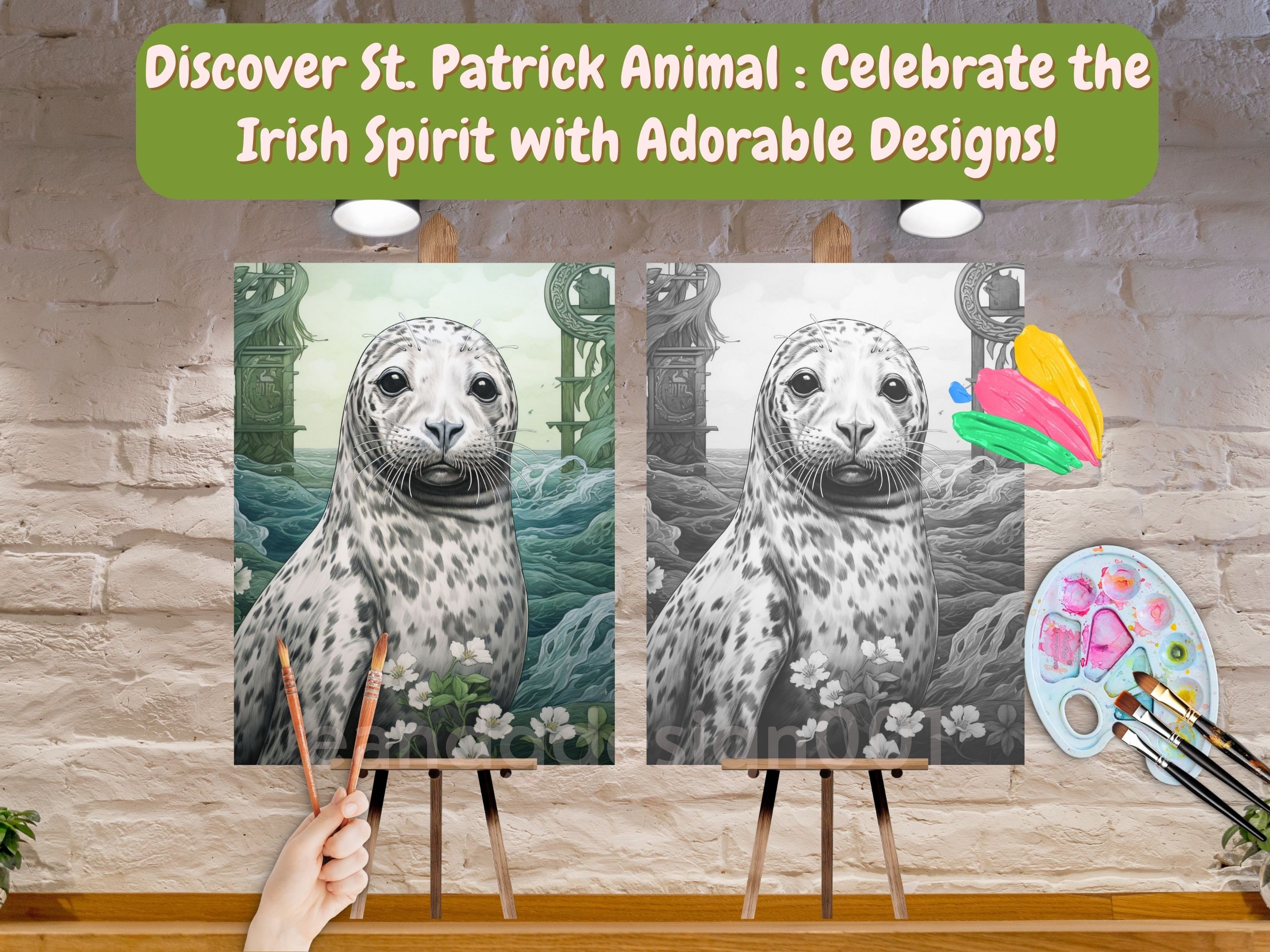 St Patrick Animal Printable Coloring Pages St Patrick's Day Coloring ...