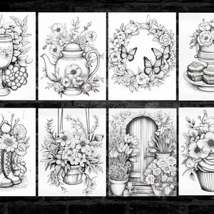 Printable Coloring Pages for Spring Coloring Pages Printable Spring Adult Coloring Pages Spring Coloring Sheets Easter Coloring Book image 9