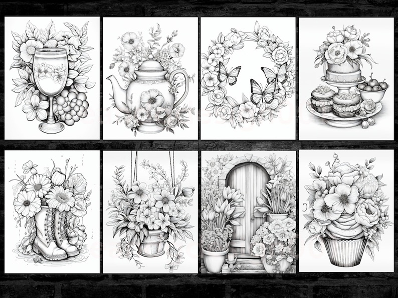 Printable Coloring Pages for Spring Coloring Pages Printable Spring Adult Coloring Pages Spring Coloring Sheets Easter Coloring Book image 9