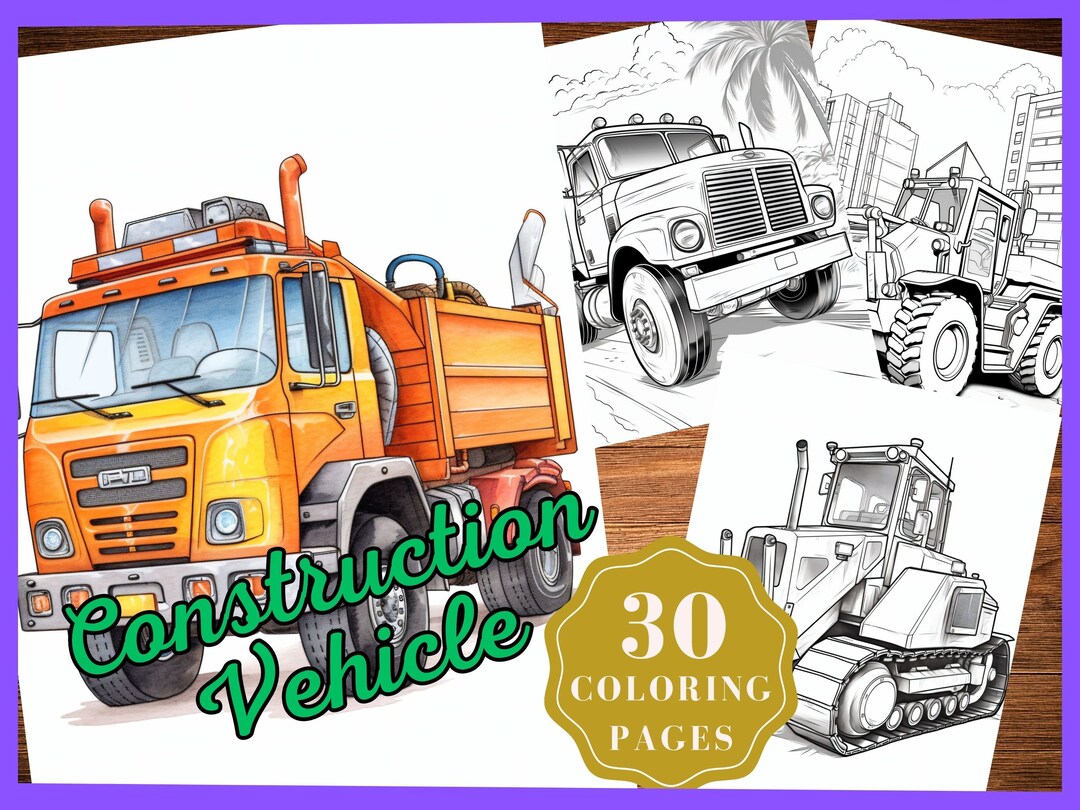 Construction Coloring Sheets Construction Vehicles Coloring Pages ...