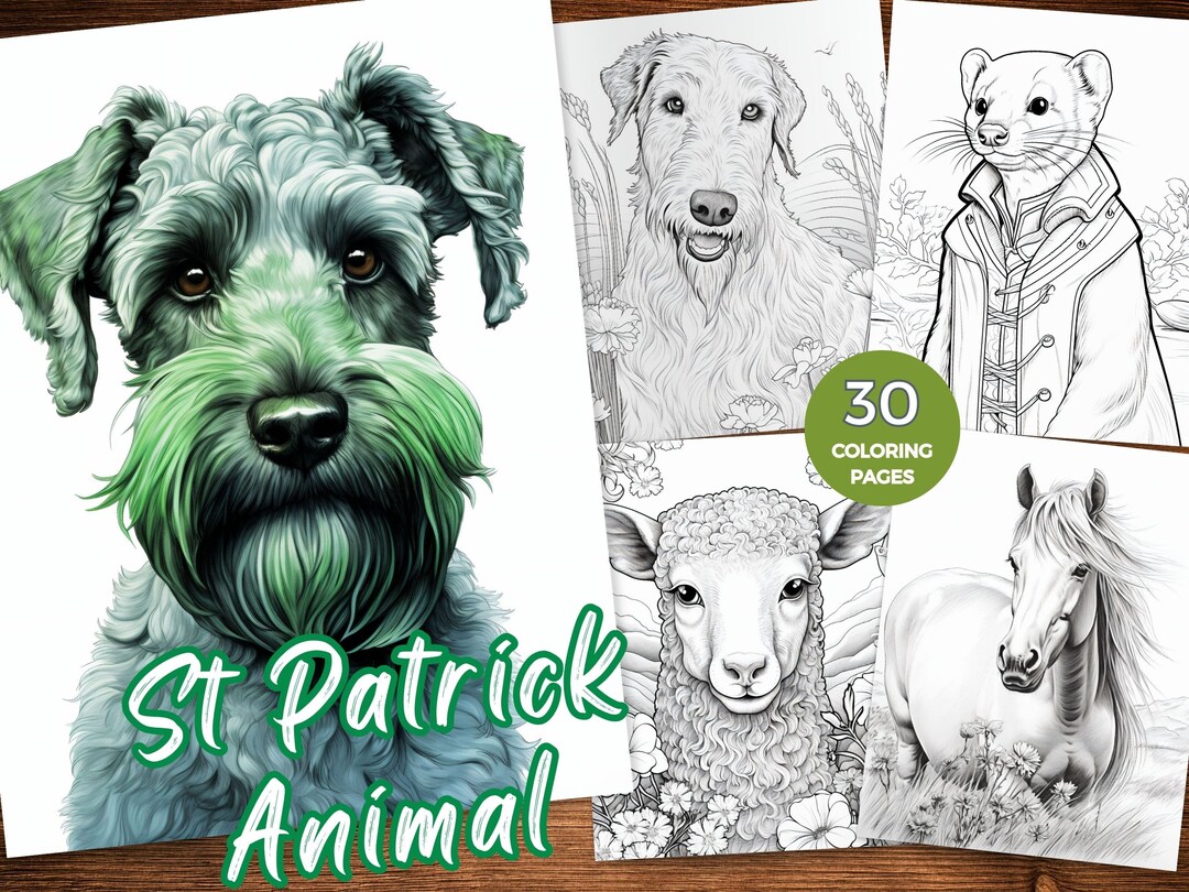 St Patrick Animal Printable Coloring Pages St Patrick's Day Coloring ...