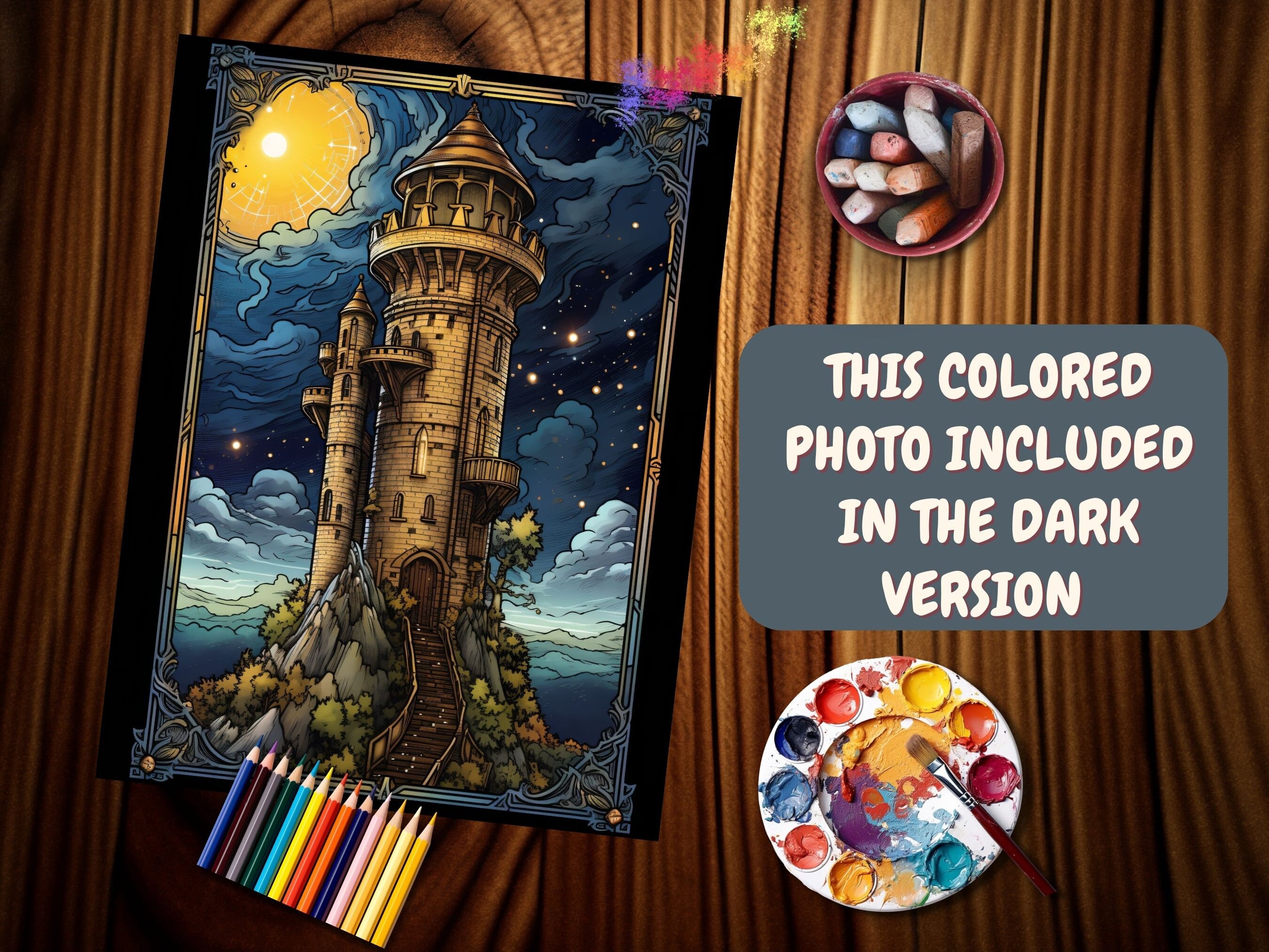 Printable Coloring Book Tarot Cards, Coloring Tarot Cards, Tarot Card ...