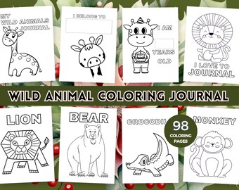 Printable Wild Animal Coloring Pages for Kids Wild Animals Coloring Book Wild Animal Coloring Sheets Preschool Activities Kids Activities