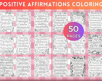 Positive Mental Health Coloring Pages Positive Affirmation Adult Coloring Pages Pdf Inspirational Positive Affirmations Printable Life Quote