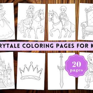 Fairytale coloring for kids fairytale castle coloring pages of princess coloring sheet of preschool coloring book kindergarten coloring