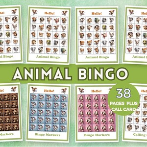 Tier Bingo druckbare Waldtiere Bingo 3D Tier Bingo Bauernhof Tier Bingo Australisches Tier Bingo Wildtier-Themen Bingo Wildtier Bingo