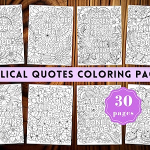 Biblical Coloring Pages for adults Biblical quotes coloring book Biblical coloring Faith Based coloring Christian Coloring book Bible