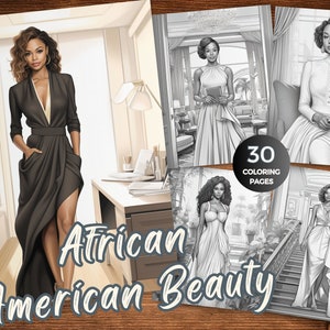 African American Coloring Pages for Adults Beautiful Black Women Coloring Book Instant Download African American Coloring Sheets Printable