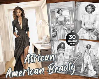 African American Coloring Pages for Adults Beautiful Black Women Coloring Book Instant Download African American Coloring Sheets Printable