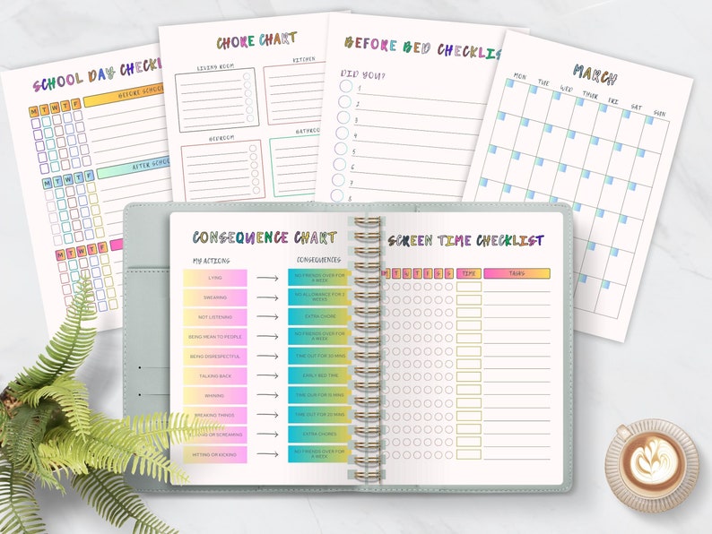 Editable Reward Chart Bundle for Kids Fun Chore Chart Designs Daily ...