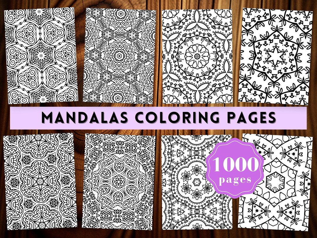 Easy beginner mandala coloring pages zen oasis simple mandala coloring