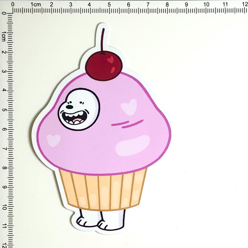 ICE BEAR CUPCAKE Sticker From We Bare Bears - Etsy
