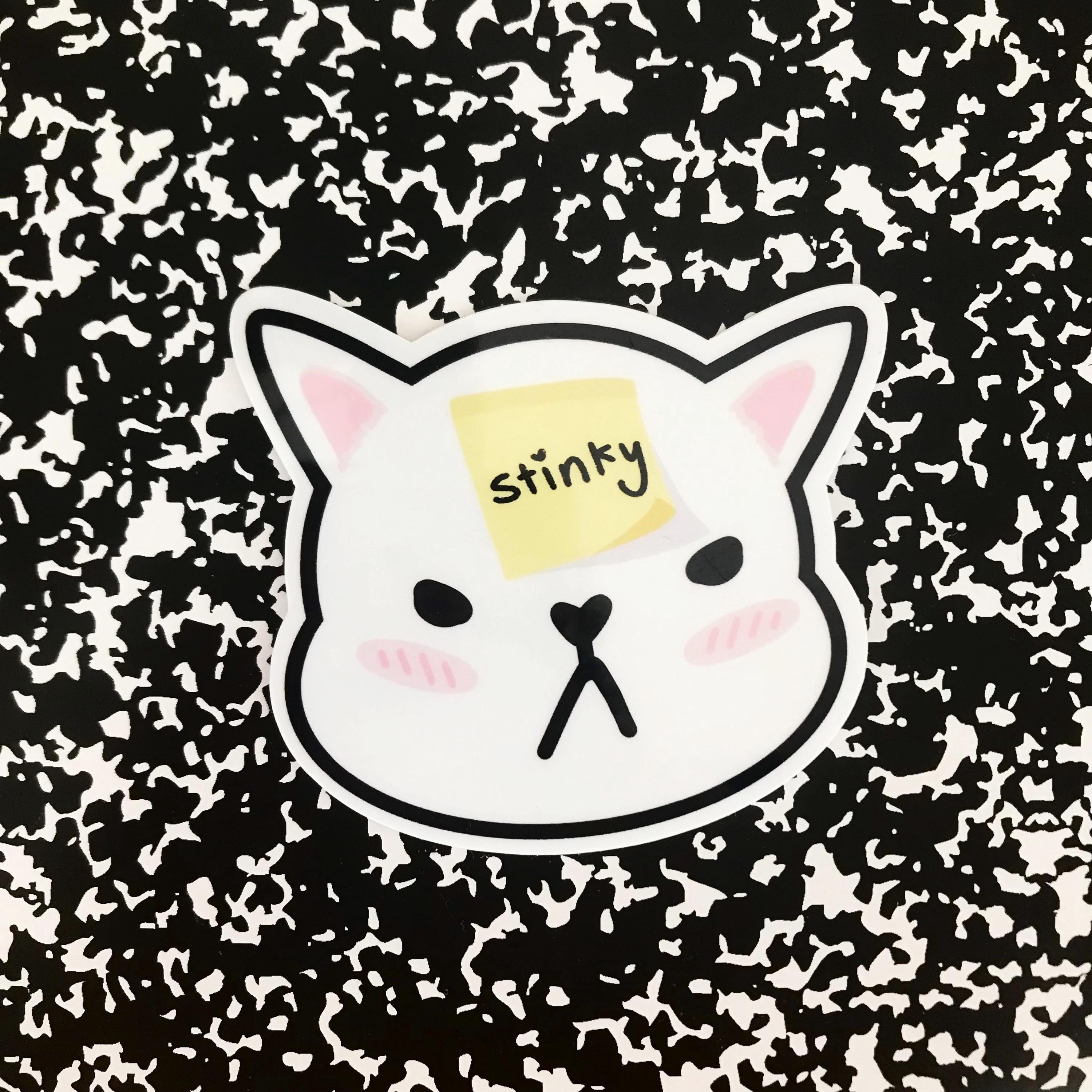 Stinky Pacat STINKY CAT Sticker - Etsy