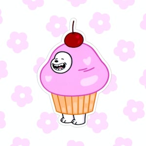ICE BEAR CUPCAKE sticker from we bare bears