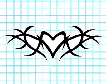 BARBED HEART sticker