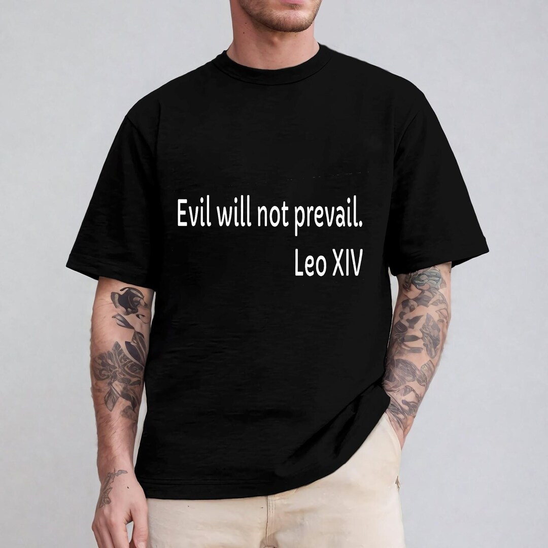 Leo XIV Pope SVG PNG, "evil Will Not Prevail" Vatican Election 2025 ...