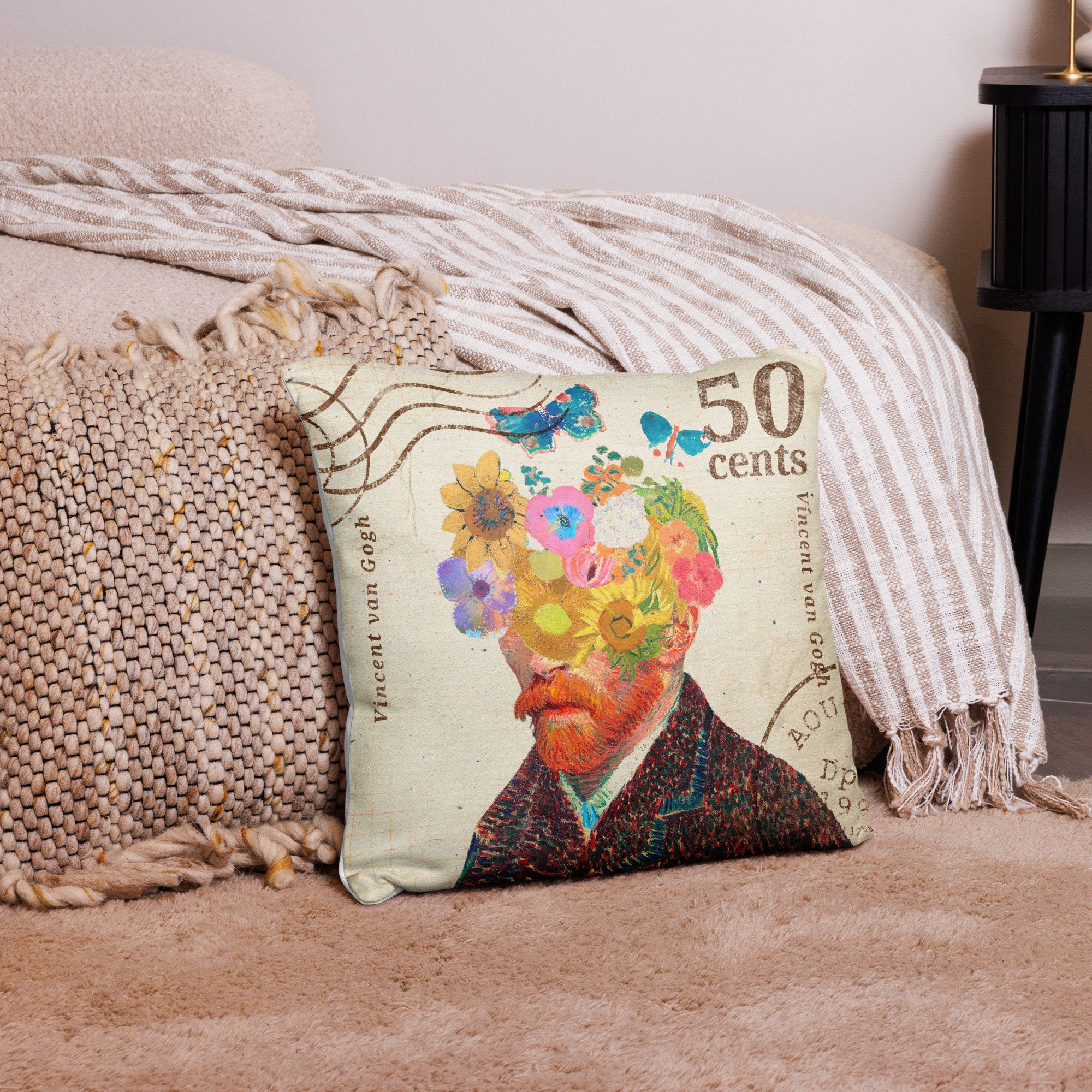 Vincent Van Gogh Pillow Case Art Artistic Aesthetic for Etsy
