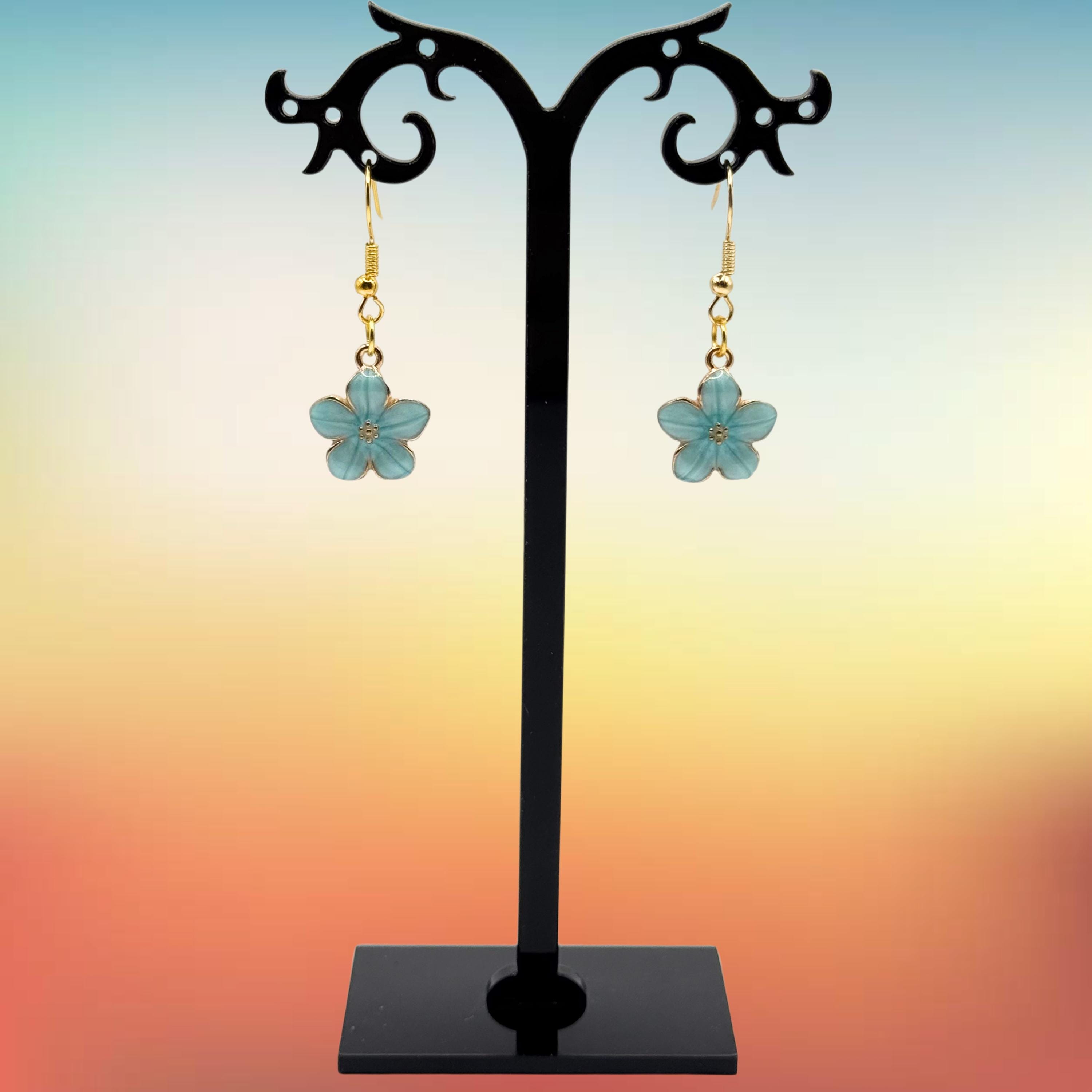Plumeria Flower Earrings - Thumbnail 6