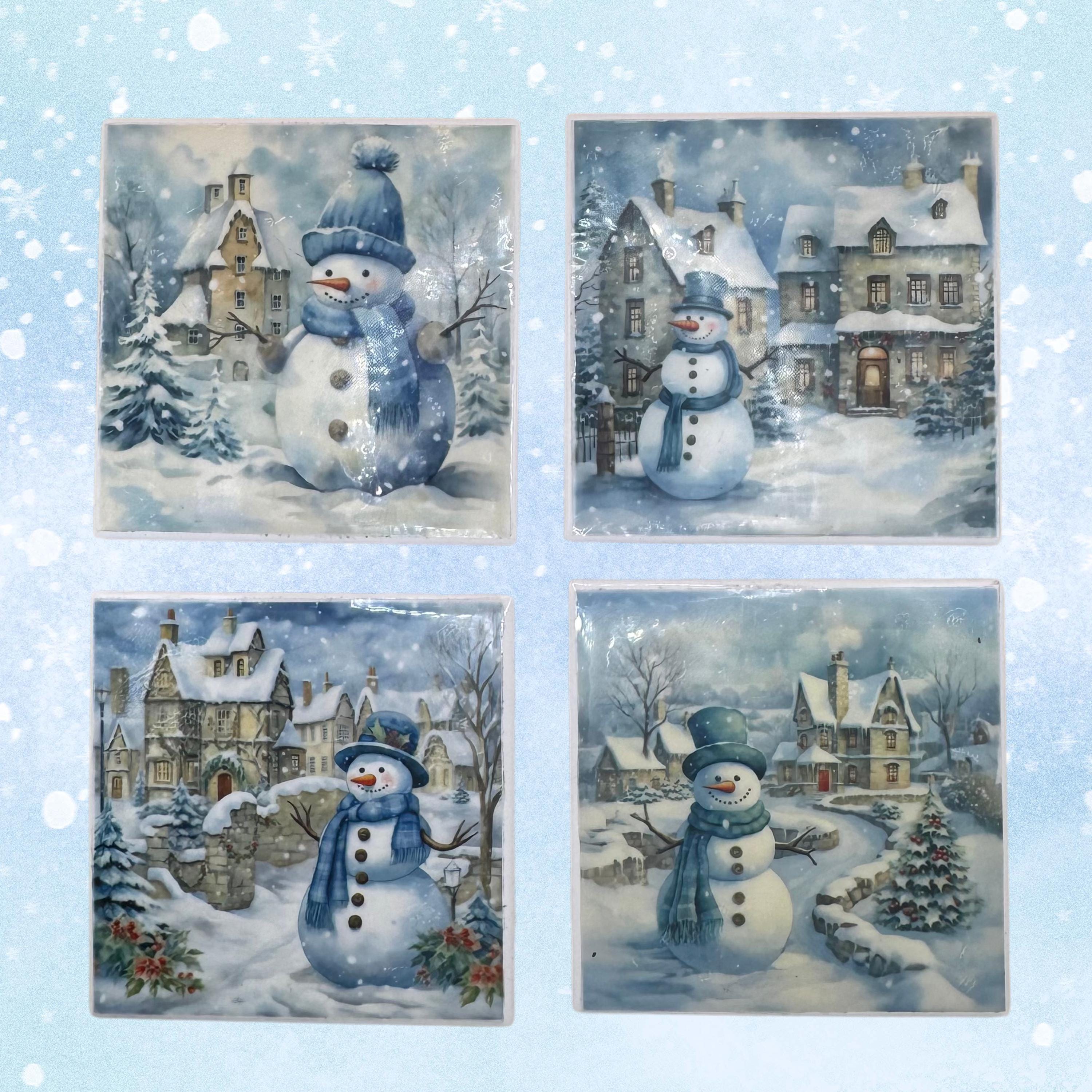 Boxed Ceramic Tile Coaster Set - Thumbnail 3