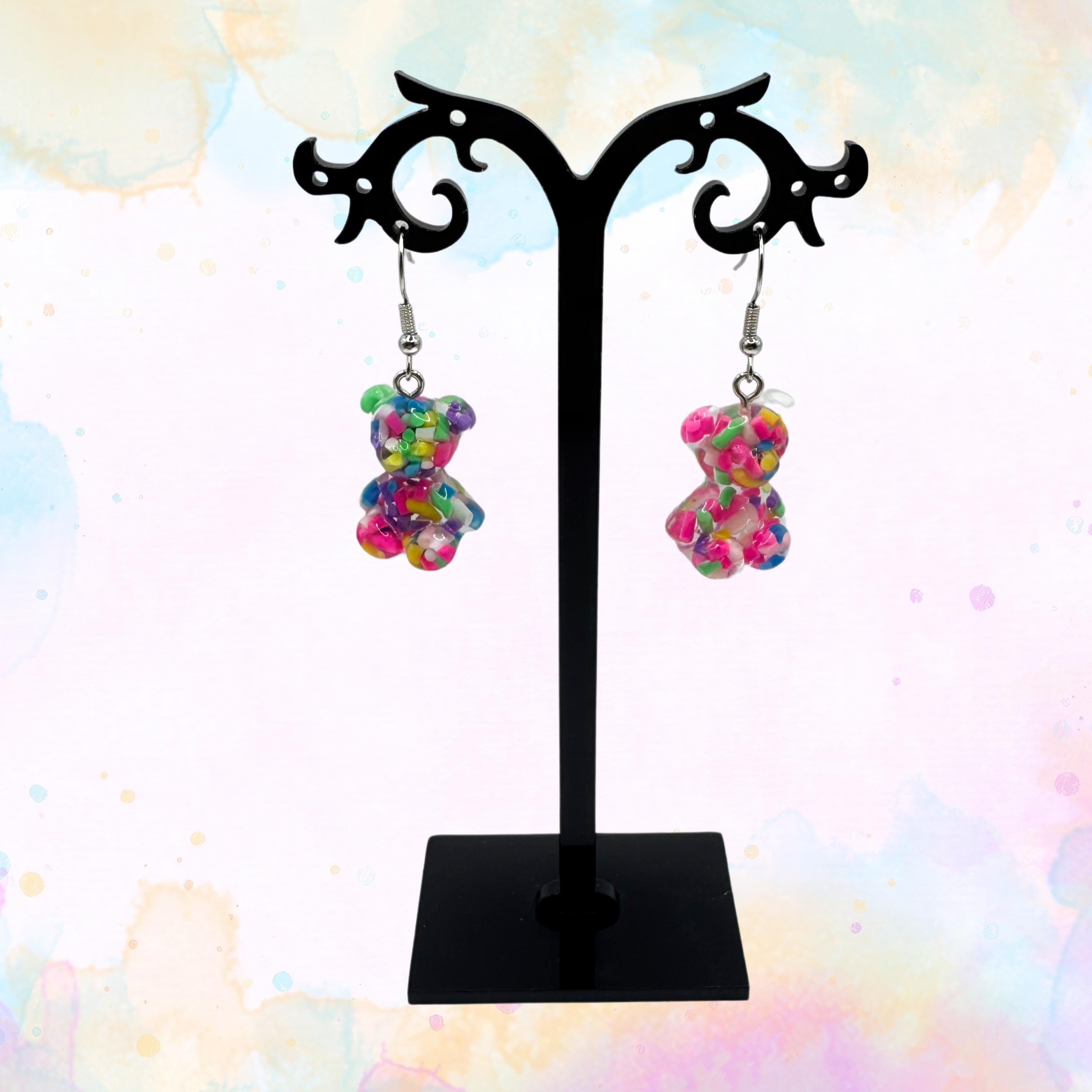 Sprinkle Bear Earrings - Thumbnail 2