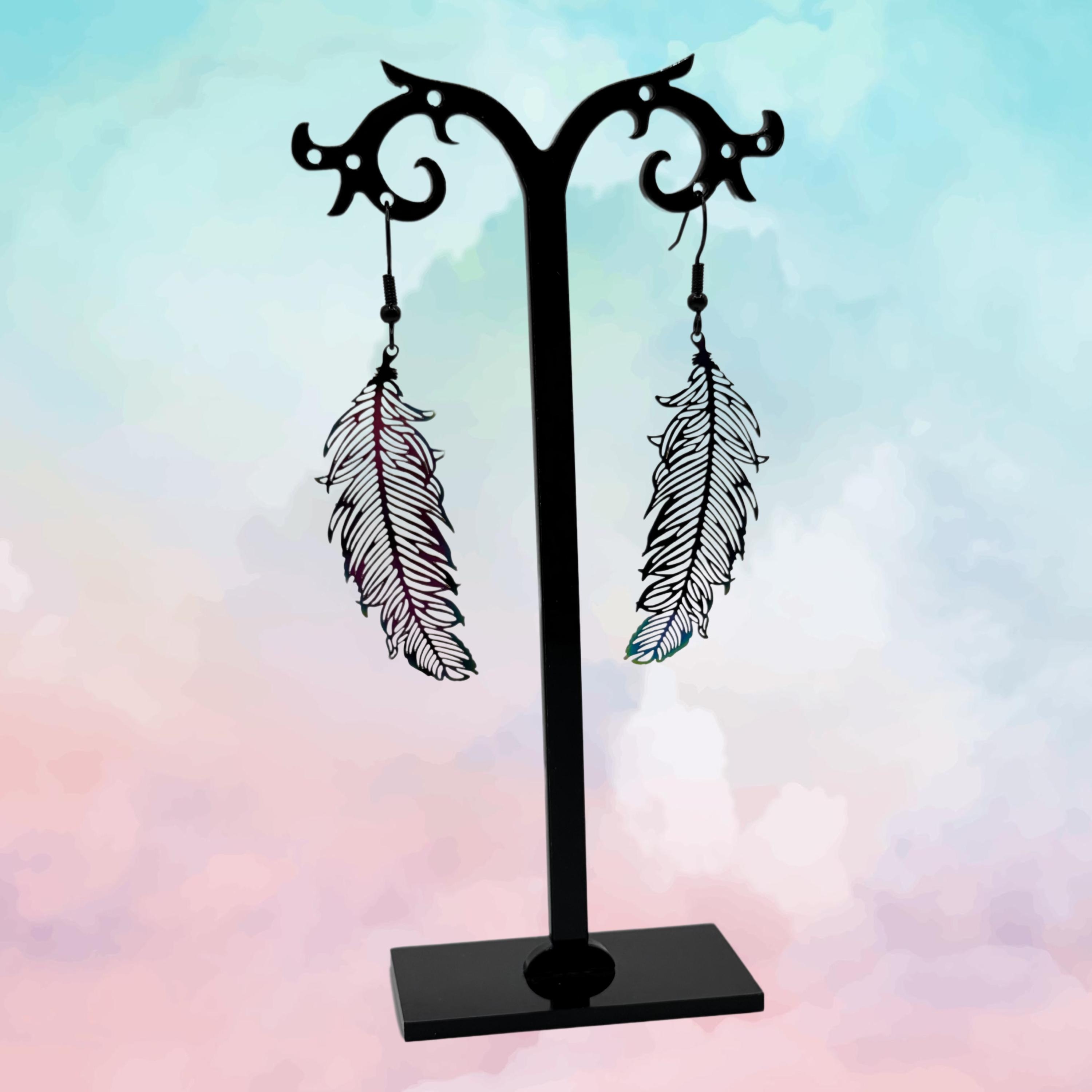 Feather Earrings - Thumbnail 3