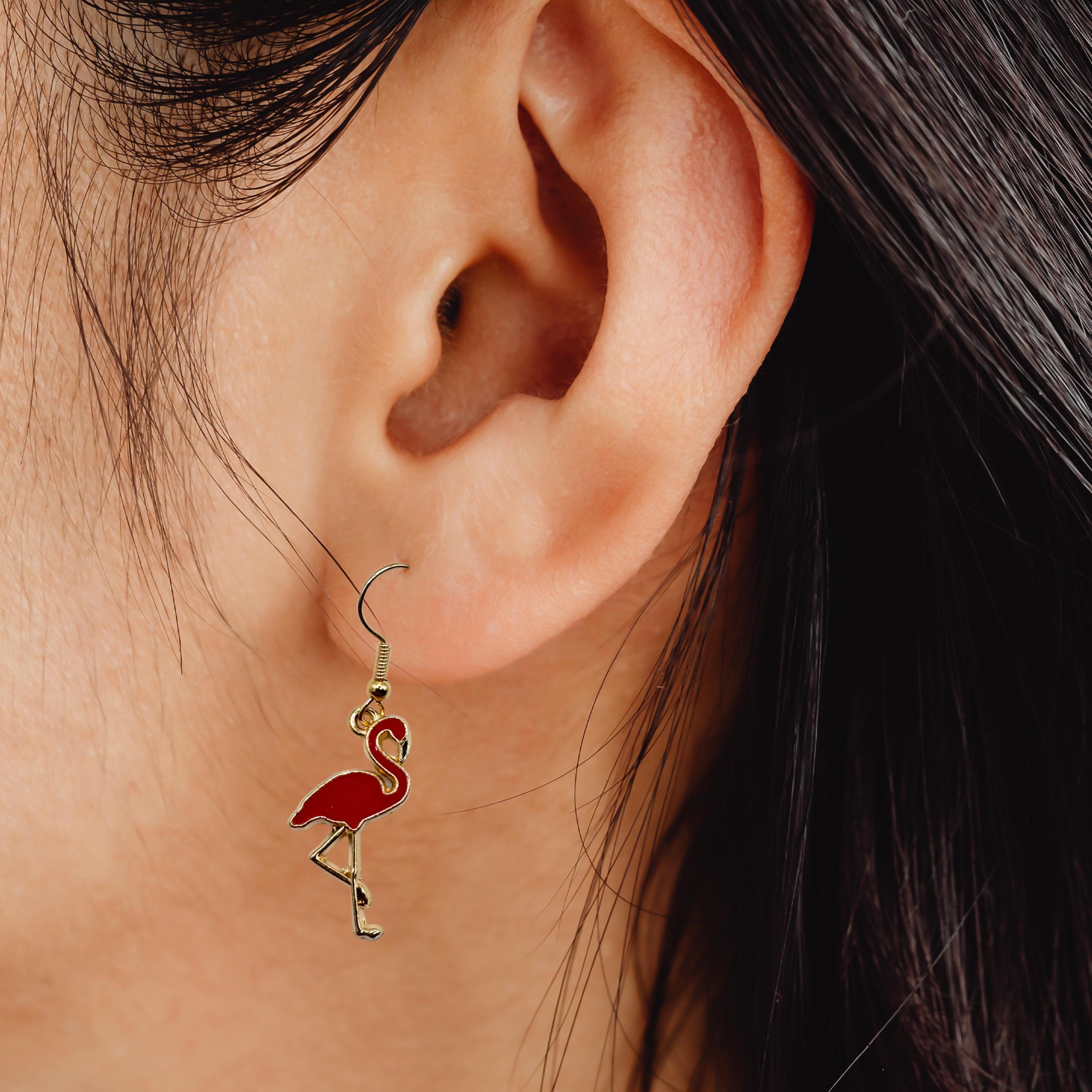Flamingo Earrings - Thumbnail 3