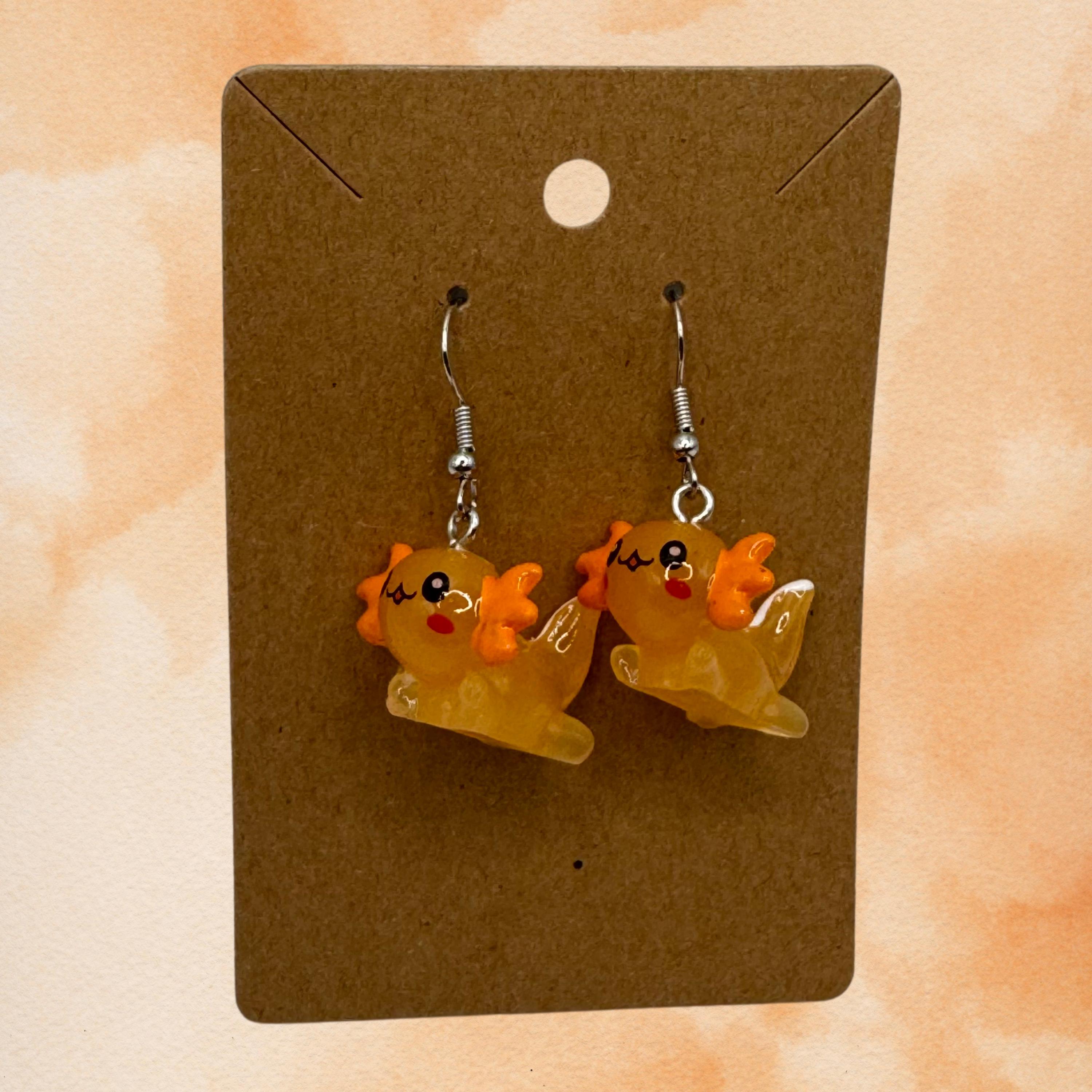 Axolotl Earrings - Thumbnail 4