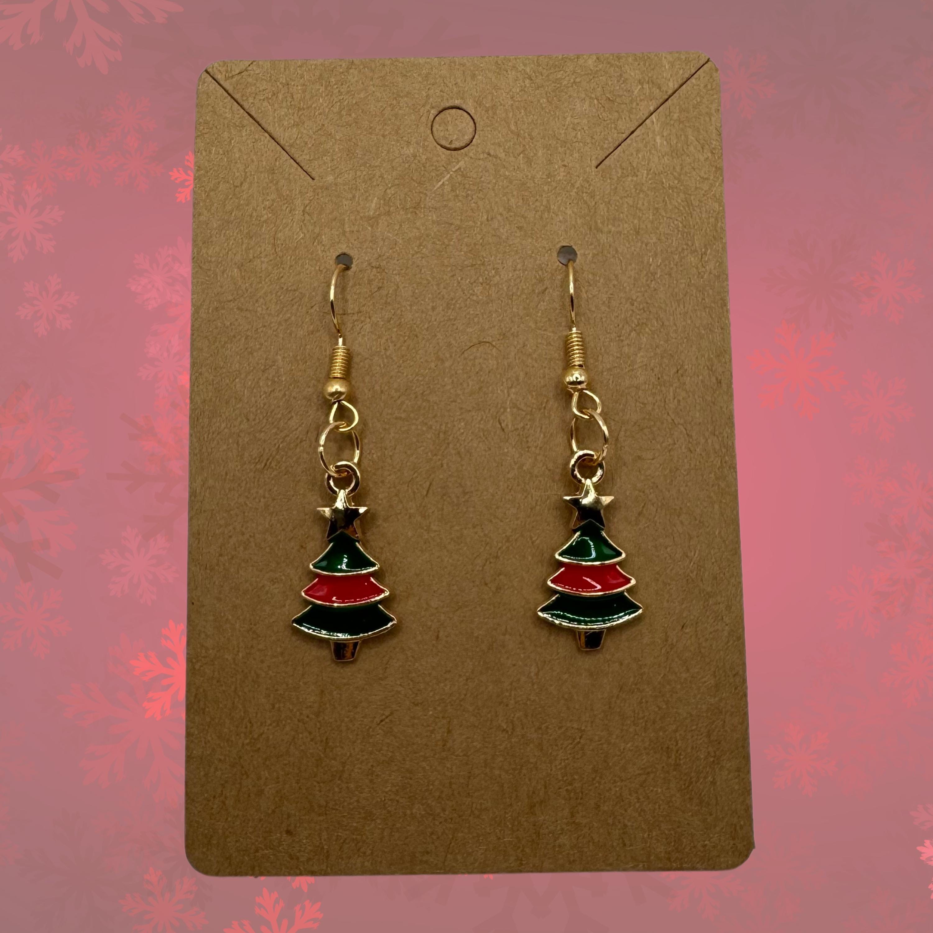 Christmas Tree Earrings - Thumbnail 2