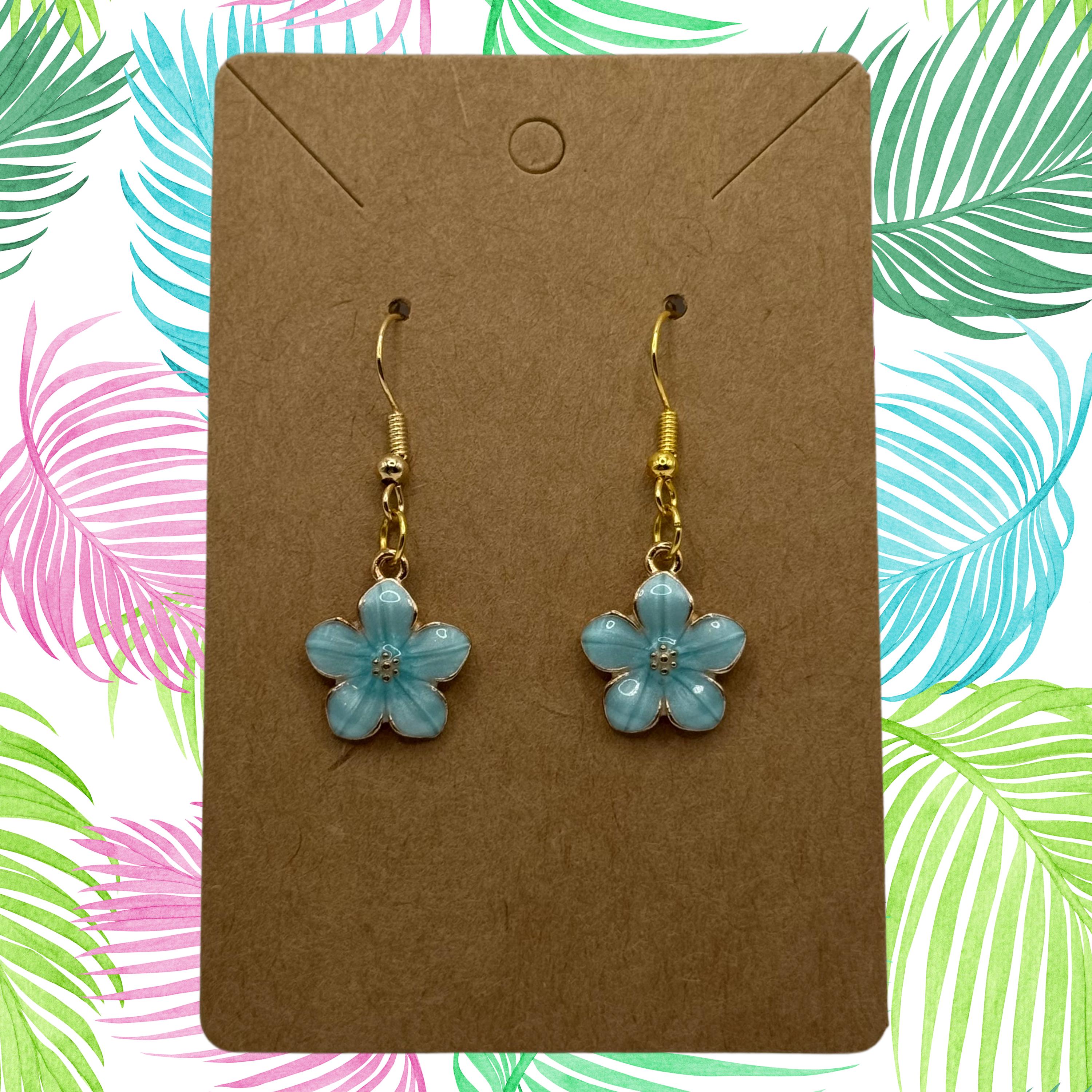 Plumeria Flower Earrings - Thumbnail 5