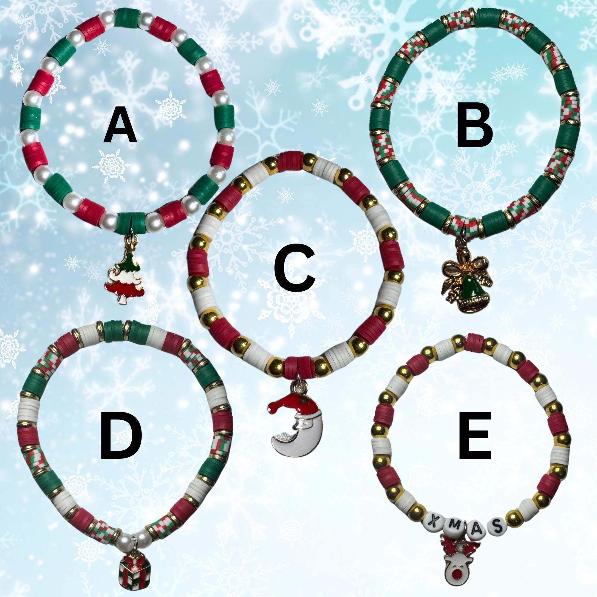 Holiday Clay Bracelets