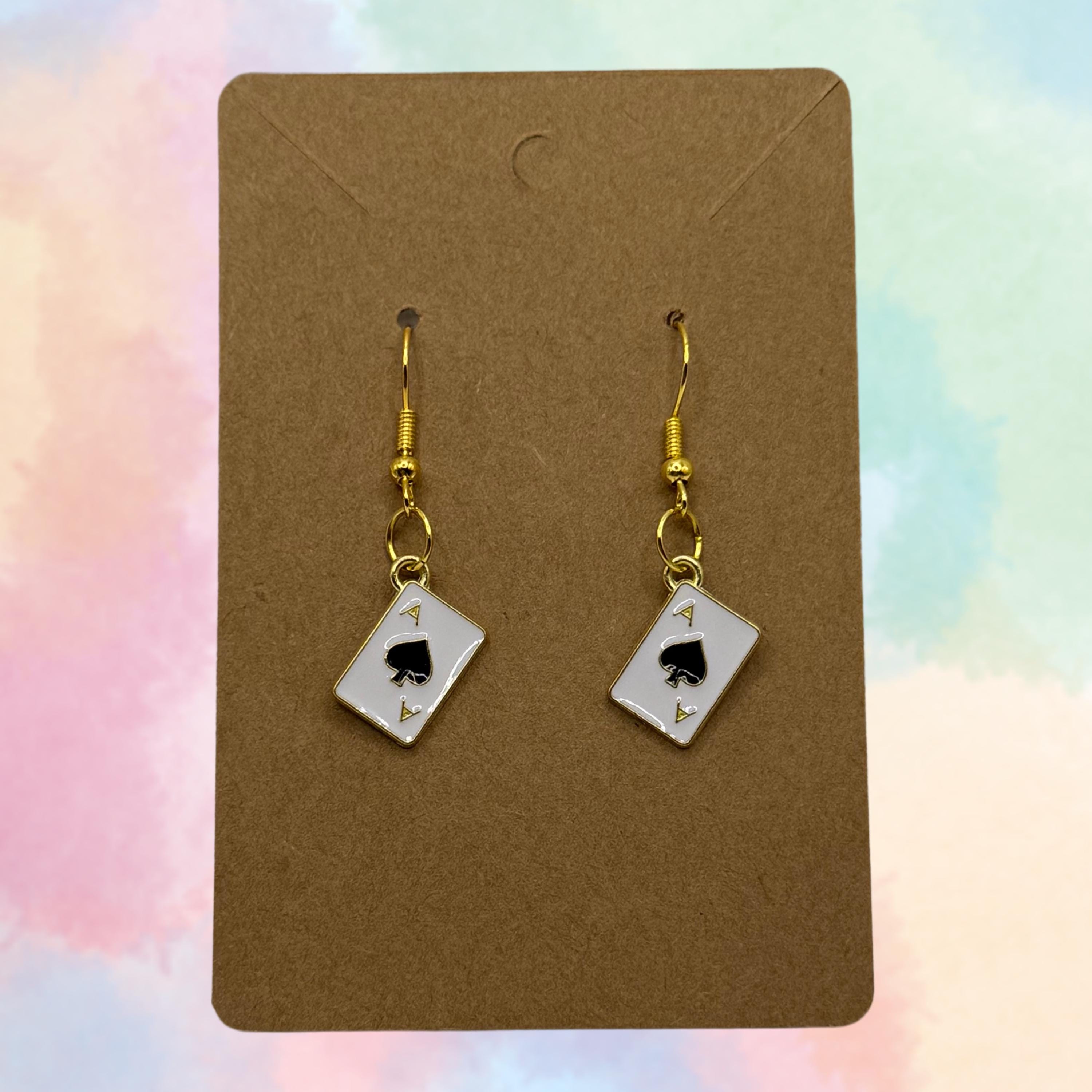 Ace Playing Card Earrings
