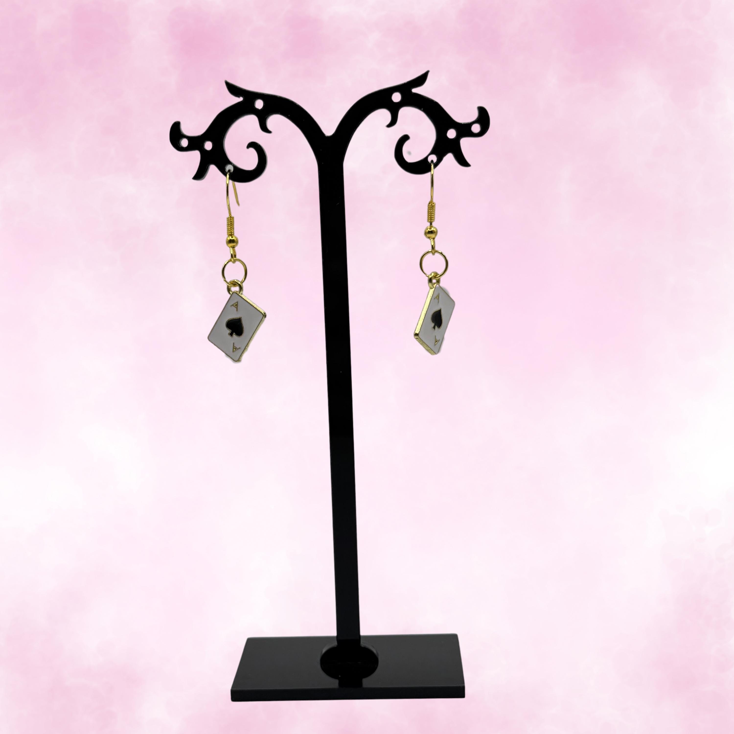 Ace Playing Card Earrings - Thumbnail 3