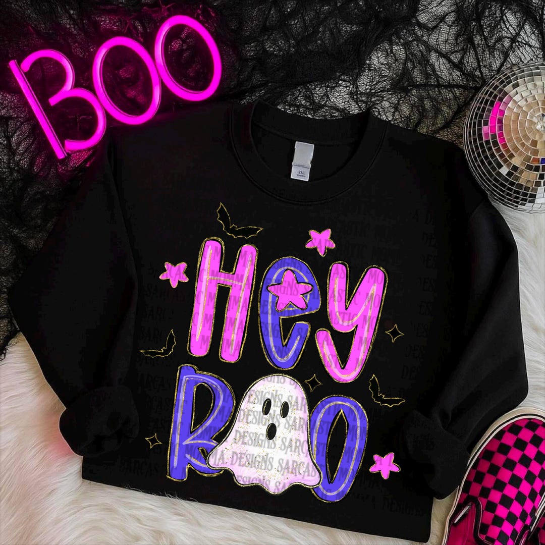 Hey Boo PNG File - Etsy