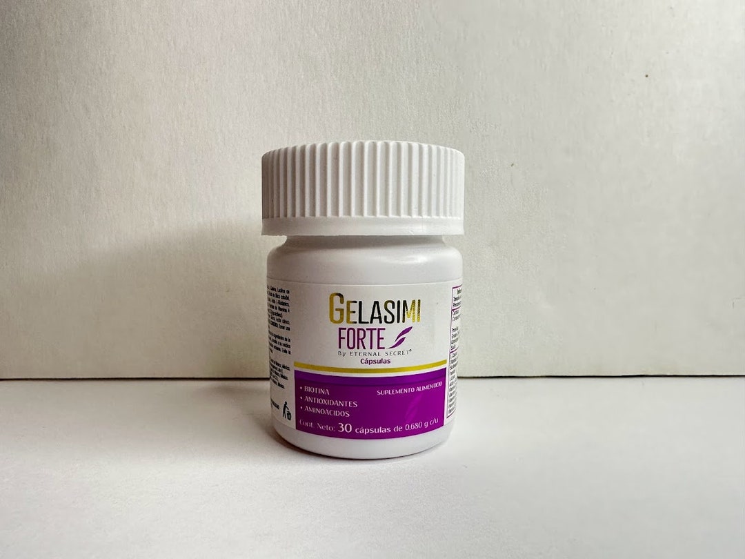 GELASIMI FORTE 30 Caps Biotin Capsulas Gel Con Biotina Vit B3 Vita Vite