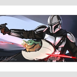 The Mandalorian and Grogu Fanart