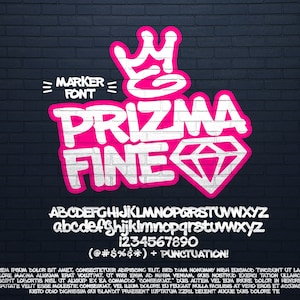 hand lettering font |  Graffiti Marker Font | Handwritten Typography | Custom Stylized Decorative Calligraphy Lettering