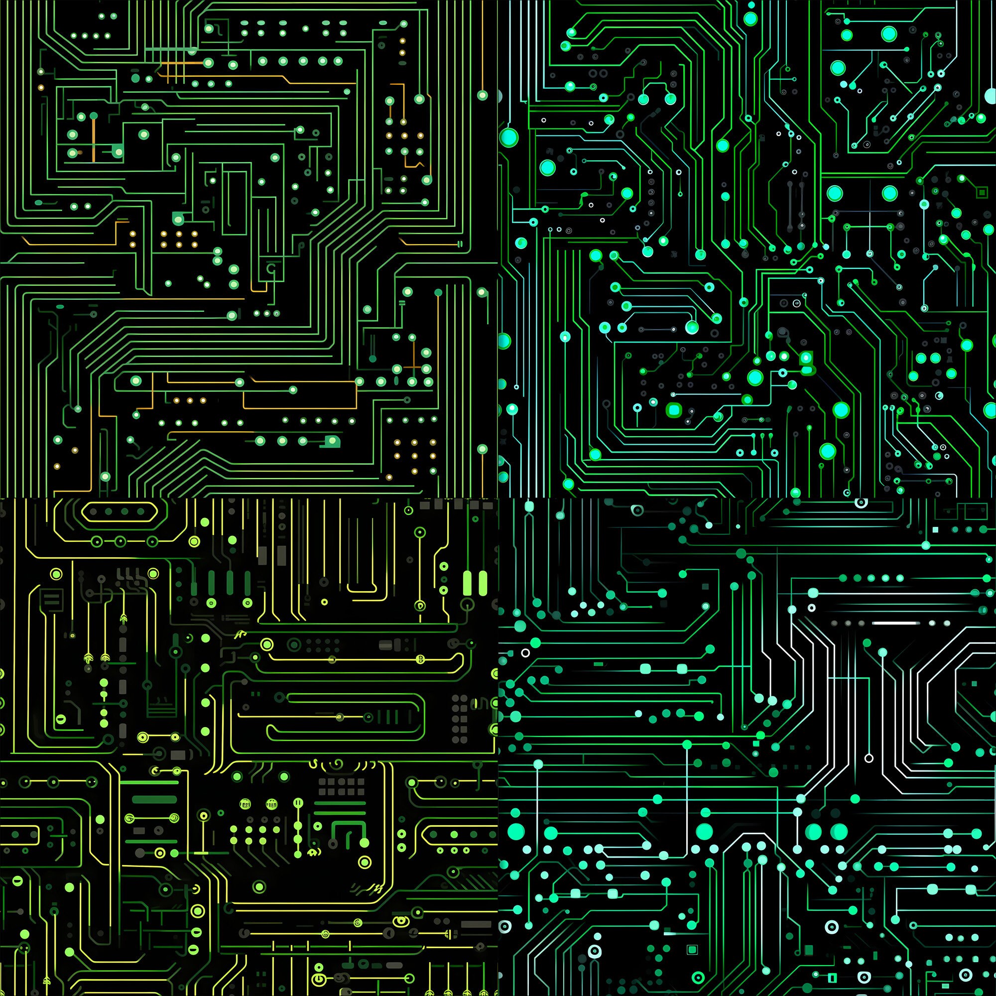 Pattern Mainboard Tech-inspired Elegance: 20 Seamless Circuit Board Patterns, Digital ...