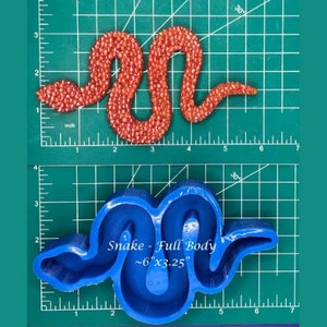 Snake - Full Body - Silicone Car Freshie Mold - Freshie Mold - Silicone Mold - Aroma Bead Mold - Silicone Car Freshie Mold -