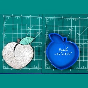 Peach - Freshie Mold - Silicone Mold - Aroma Bead Mold - Silicone Car Freshie Mold