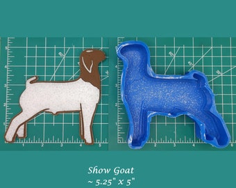 Show Goat - Molde Freshie de coche de silicona - Molde de silicona - Molde Freshie - Molde de cuentas de aroma