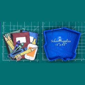 School Supplies - Freshie Mold - Silicone Mold - Aroma Bead Mold - Silicone Car Freshie Mold